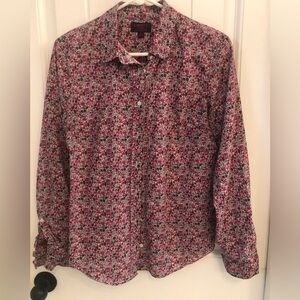 J.Crew Made With Liberty Art Fabrics Blouse, Size 8